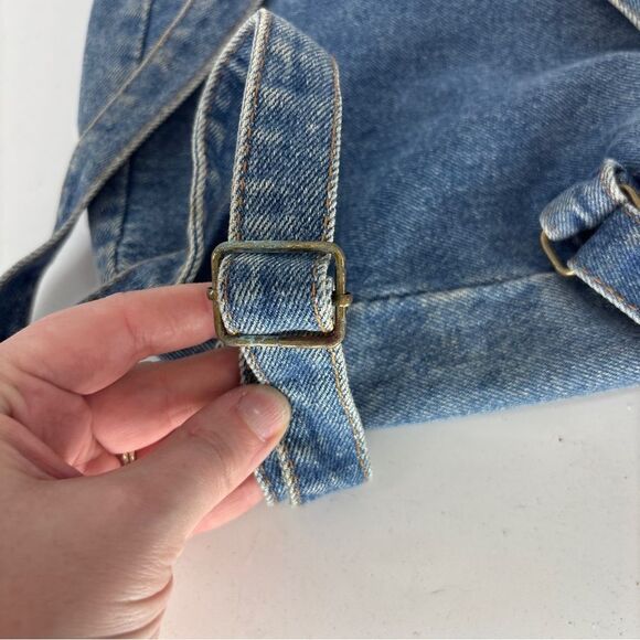 Vintage 90's DENIM BACKPACK Route 66 Stonewashed Mini Backpack - Picture 4 of 8